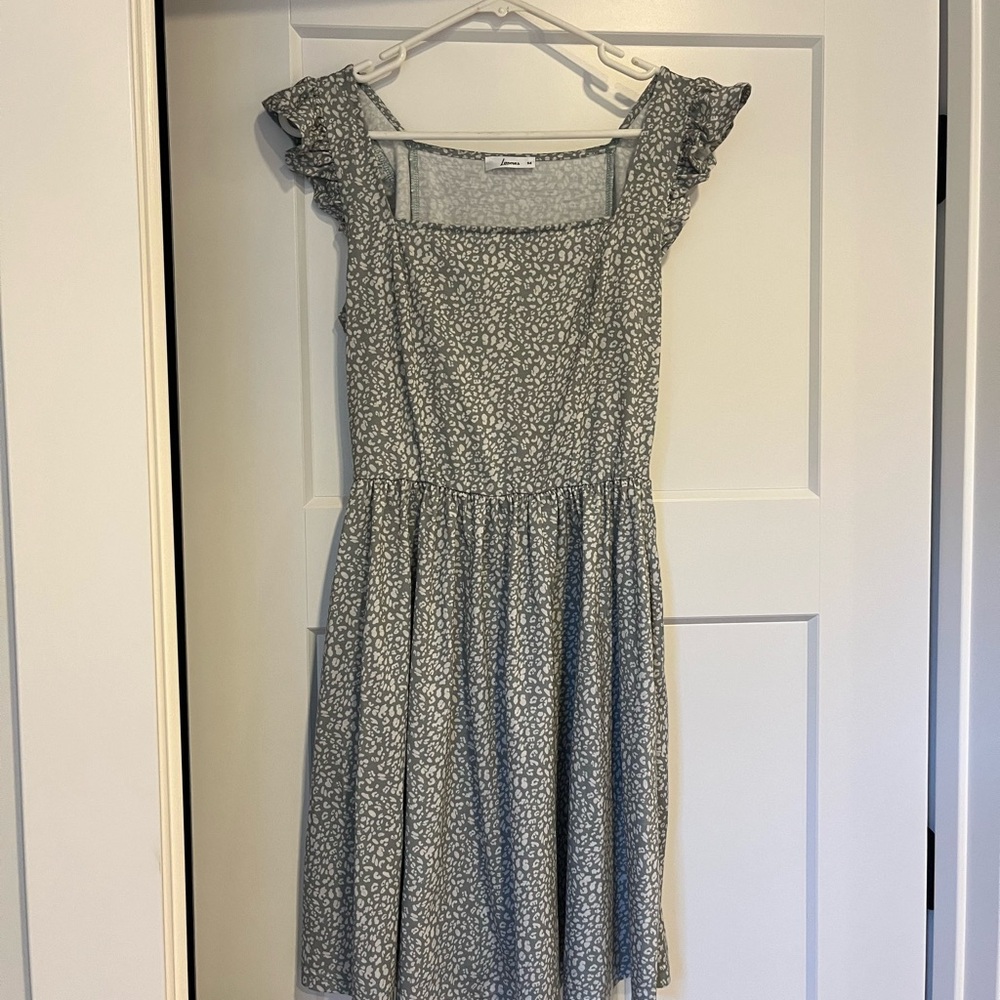 Floral Sage Green Dress